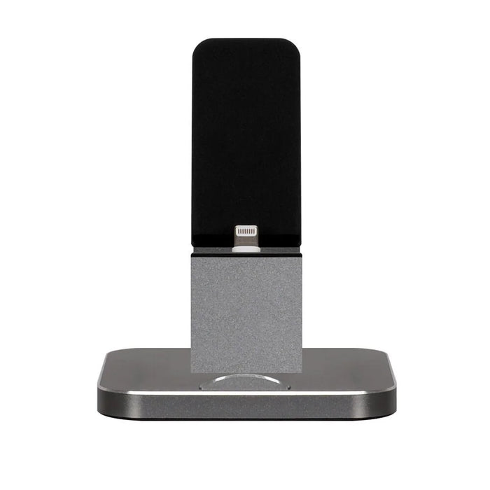 ZIKU WOJS-23 Aluminum Charging Dock Station Stand Holder for iPhone - Grey - 3