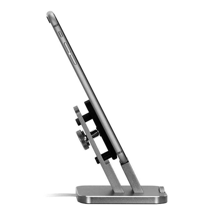 ZIKU WOJS-23 Aluminum Charging Dock Station Stand Holder for iPhone - Grey - 7