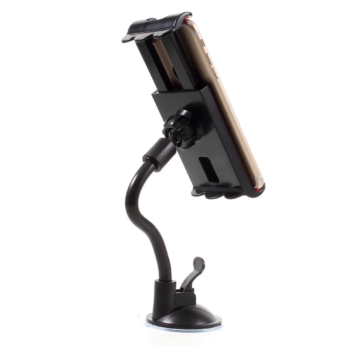 Universal Suction Cup Metal Hose Rotary Car Desktop Mount Holder, Clamp Width: 11.5 - 20cm - Black - 2