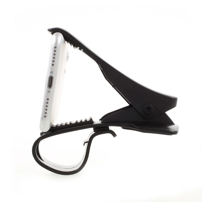 Cell Phone GPS Clip Holder Desk Car Mount for iPhone Samsung Sony Etc, Clip Width: 90mm - Black - 3