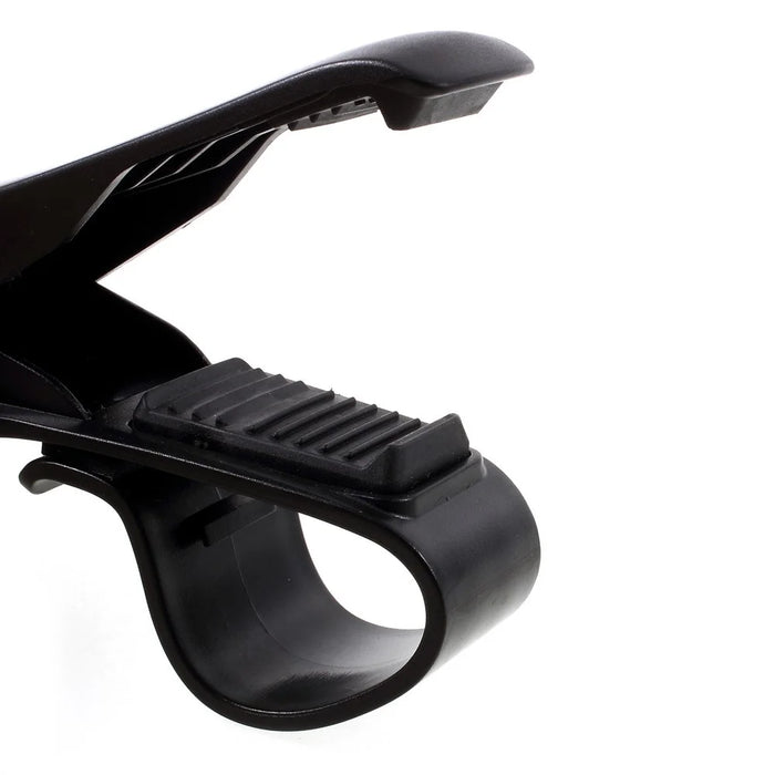 Cell Phone GPS Clip Holder Desk Car Mount for iPhone Samsung Sony Etc, Clip Width: 90mm - Black - 4