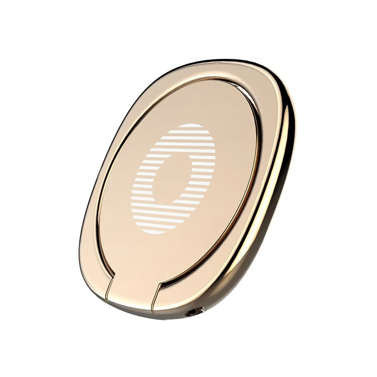 BASEUS Privity Ring Bracket Cell Phone Ring Holder Zinc Alloy Finger Ring Kickstand Grip Holder for iPhone Huawei Gold Color - 1