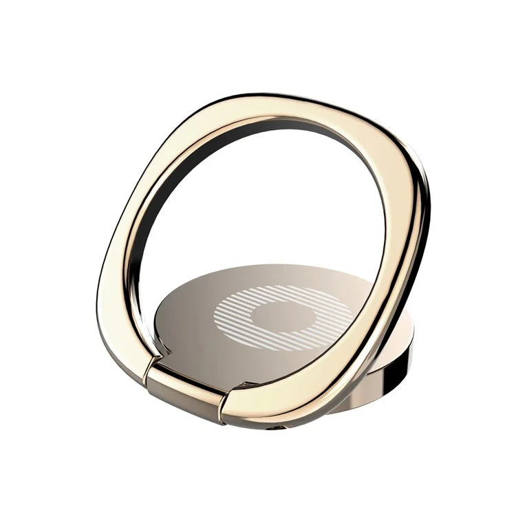 BASEUS Privity Ring Bracket Cell Phone Ring Holder Zinc Alloy Finger Ring Kickstand Grip Holder for iPhone Huawei Gold Color - 4