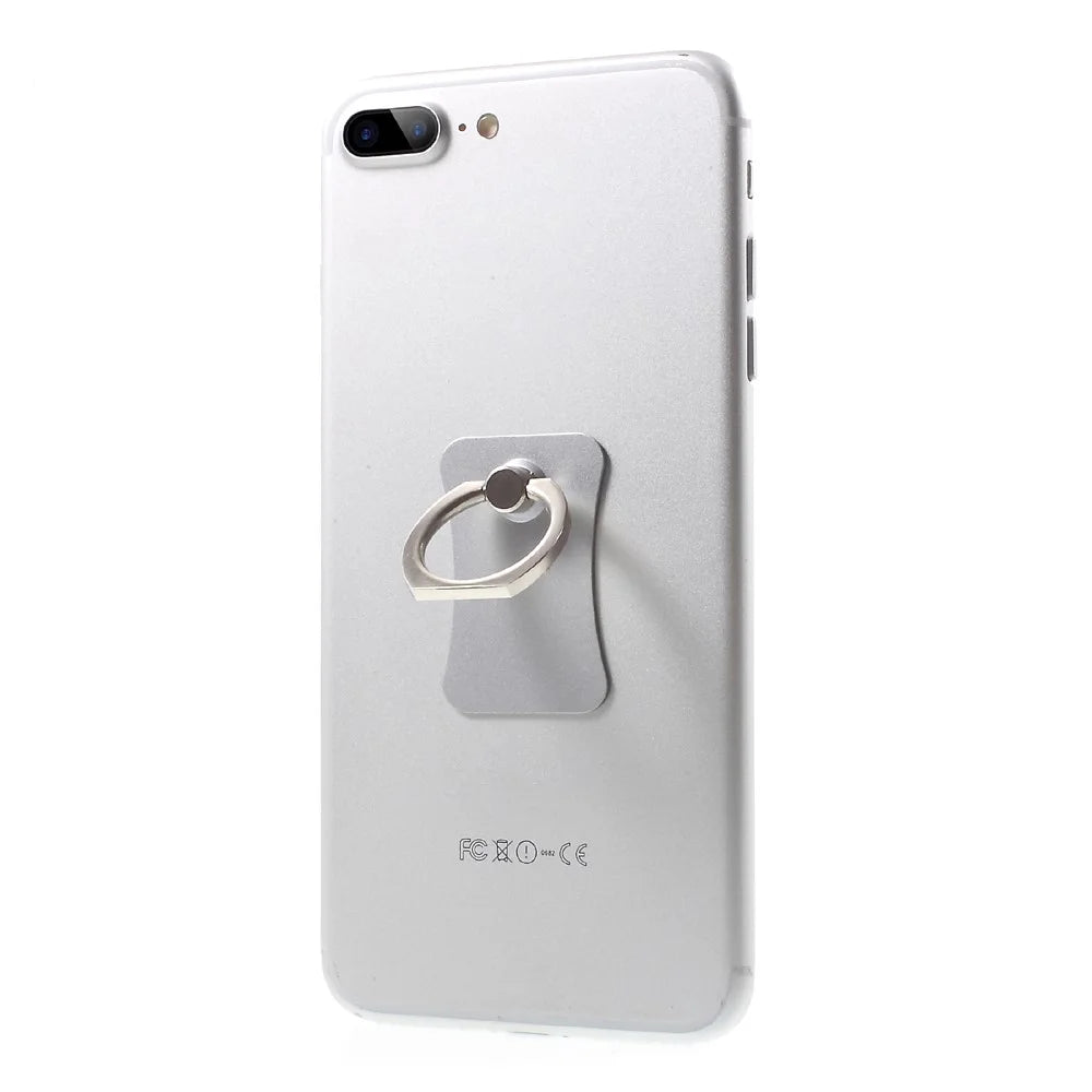 CMZWT Universal Finger Grip Ring Holder Phone Mount 360 Degree Rotary Metal Ring Bracket - Silver Color - 1