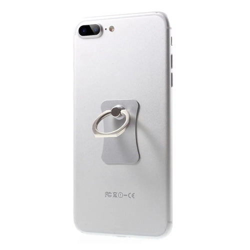 CMZWT Universal Finger Grip Ring Holder Phone Mount 360 Degree Rotary Metal Ring Bracket - Silver Color - 1