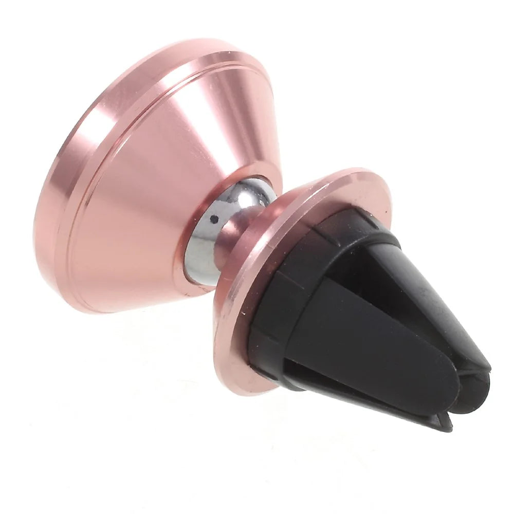 Magnetic Adjustable Angle Universal Mobile Phone Car Mount Holder (Short Version) - Rose Gold Color - 2