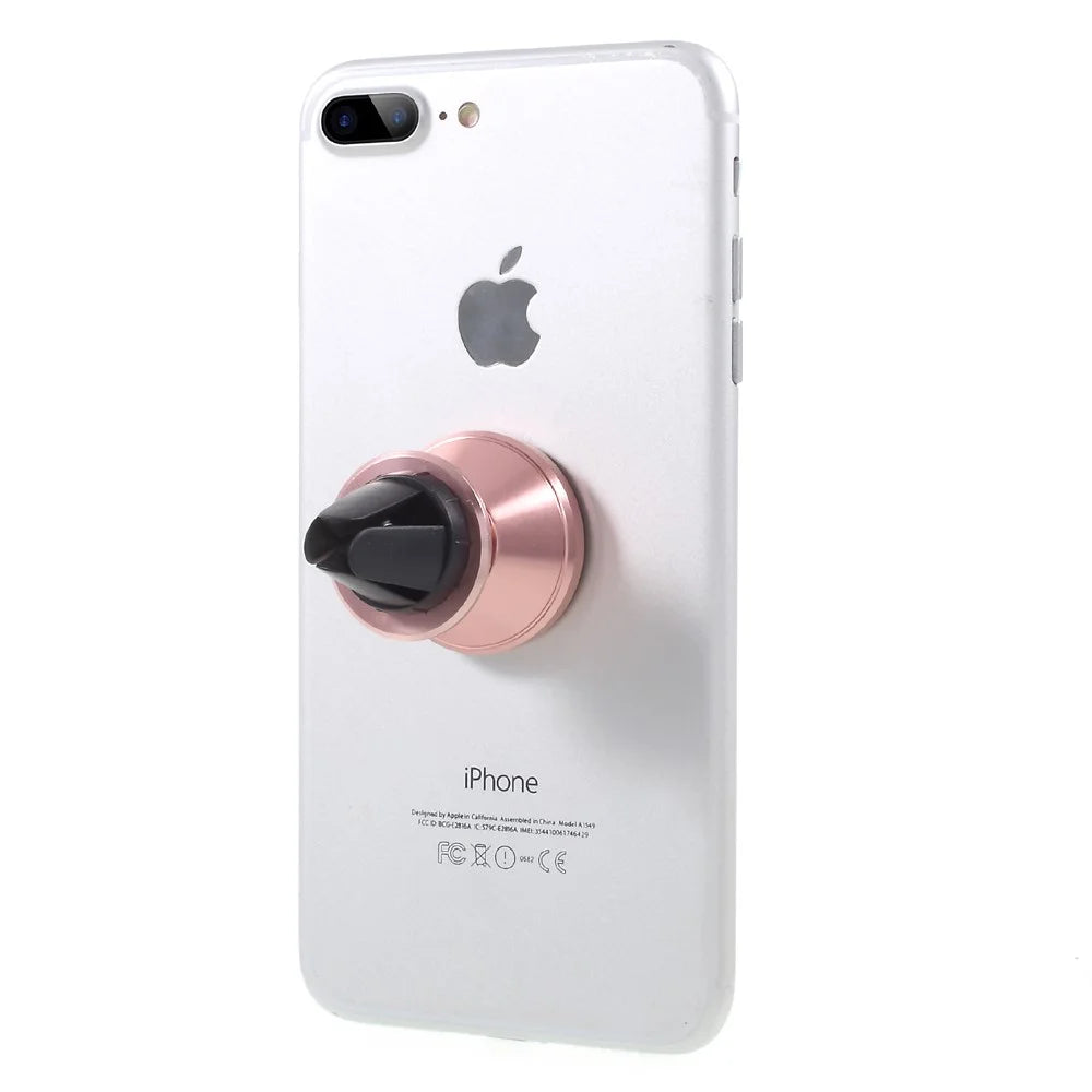 Magnetic Adjustable Angle Universal Mobile Phone Car Mount Holder (Short Version) - Rose Gold Color - 5
