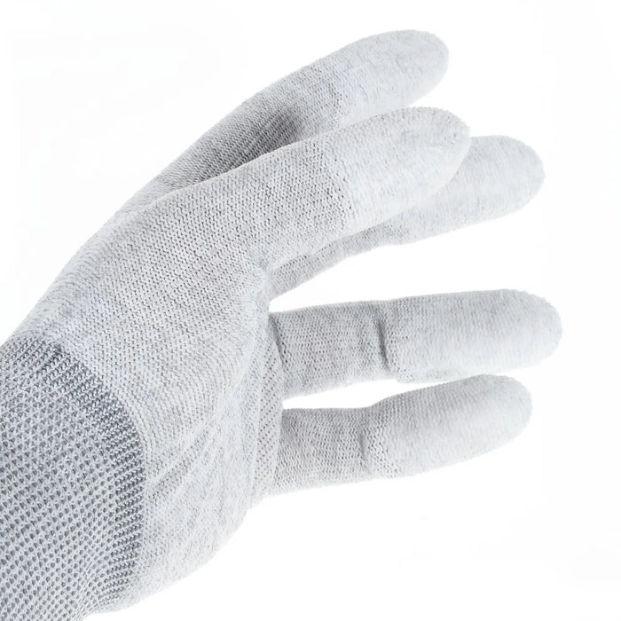 Carbon Fiber Anti-Static Dust-free Anti-sweat Work Gloves Grey - 3