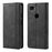 Vintage Style Auto-absorbed PU Leather Protection Cell Phone Case for Google Pixel 3a - Black - 1