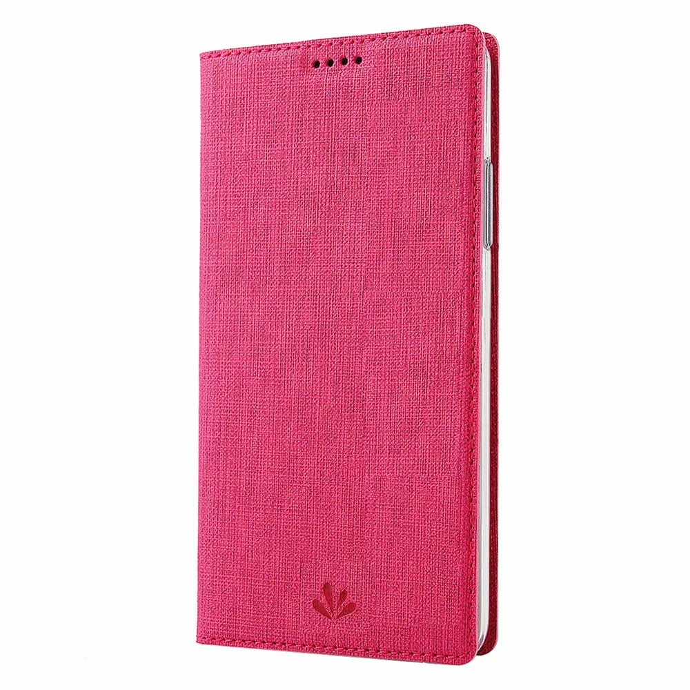 VILI DMX Cross Texture Stand Leather Card Holder Cell Phone Case for Google Pixel 4 - Rose - 3