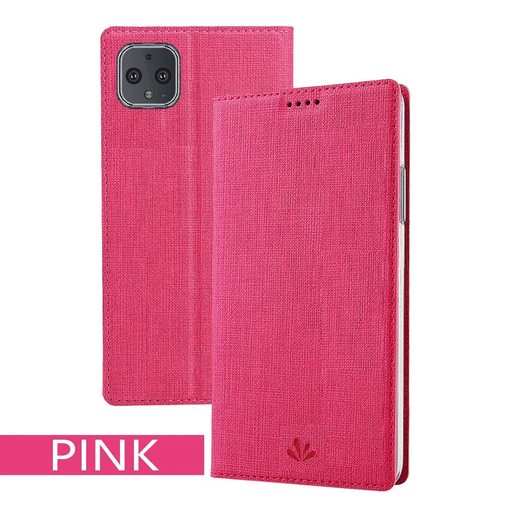 VILI DMX Cross Texture Stand Leather Card Holder Protective Phone Case for Google Pixel 4 XL - Rose - 6