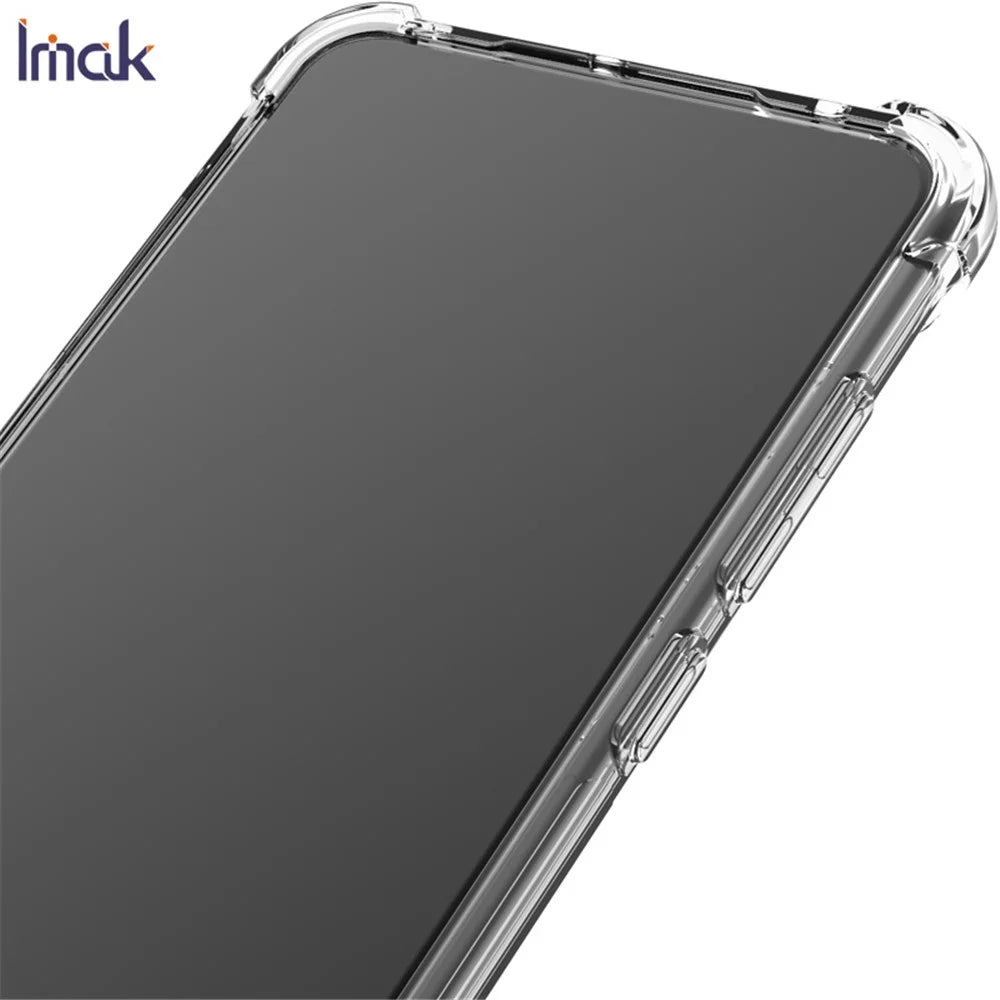 IMAK Silky Anti-Drop TPU Case + Screen Protector Film for Google Pixel 4a 4G - Transparent - 4