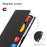 VILI K Series Cross Texture Leather Phone Wallet Stand Cover Case for Google Pixel 4a 5G - Black - 2