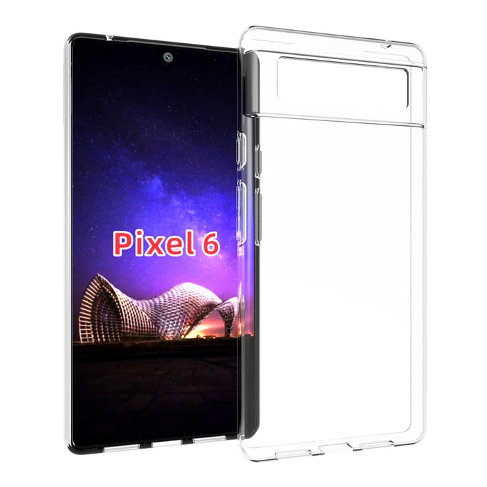 10Pcs/Pack Clear TPU Case with Non-slip Inner for Google Pixel 6 Cover - 1
