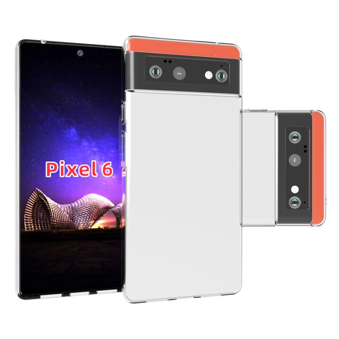 10Pcs/Pack Clear TPU Case with Non-slip Inner for Google Pixel 6 Cover - 2