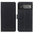 Drop-proof PU Leather Wallet Stand Case for Google Pixel 6 - Black - 1