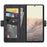 Folio Flip Magnetic Clasp Closure PU Leather Phone Cover Case with Stand for Google Pixel 6 - Black - 4