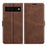Folio Flip Leather Wallet Protective Case Phone Stand Cover Shell for Google Pixel 6 - Coffee - 1