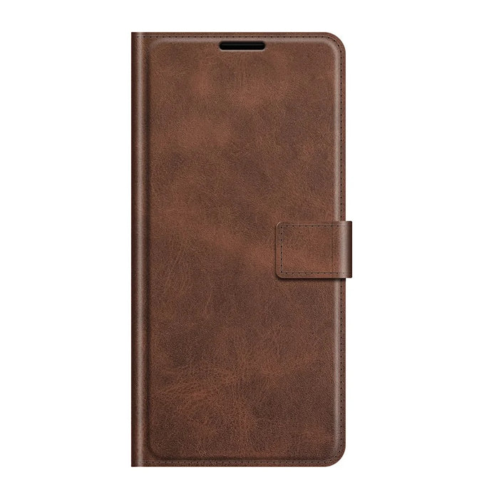 Folio Flip Leather Wallet Protective Case Phone Stand Cover Shell for Google Pixel 6 - Coffee - 2
