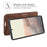 Folio Flip Leather Wallet Protective Case Phone Stand Cover Shell for Google Pixel 6 - Coffee - 5