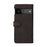 For Google Pixel 6 Leather Case Wallet Stand Color Splicing Phone Cover - Black - 3