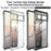 IMAK Full-Body Protective Soft TPU Bumper Shockproof Rugged Cover with Screen Protector for Google Pixel 6 Pro - Transparent - 4