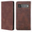 Card Slots Design Full Protection Magnetic Auto-absorbed Skin-touch Leather Stand Case for Google Pixel 6 Pro - Dark Brown - 1