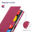 VILI K Series Double Magnetic Clasps Closure Stand Wallet Leather Phone Case Shell for Google Pixel 6 Pro - Rose - 6
