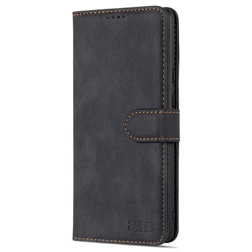 AZNS TPU+PU Leather Wallet Stand Phone Case Well-protected Flip Phone Shell for Google Pixel 6 Pro - Black - 2