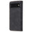 AZNS TPU+PU Leather Wallet Stand Phone Case Well-protected Flip Phone Shell for Google Pixel 6 Pro - Black - 3