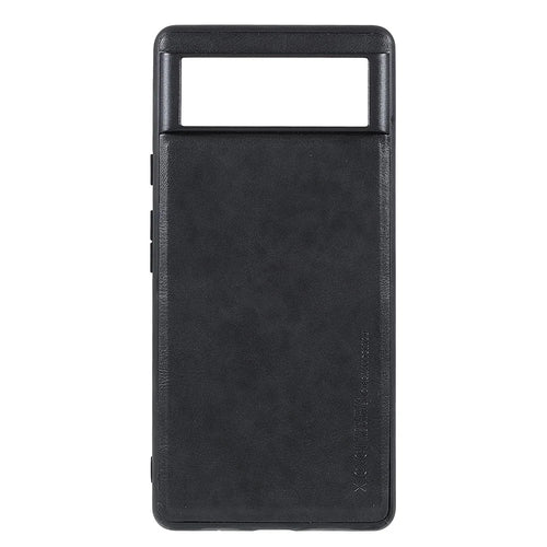 X-LEVEL Vintage Style Scratch-resistant PU Leather Coated TPU Durable Protective Cover for Google Pixel 6 - Black - 1