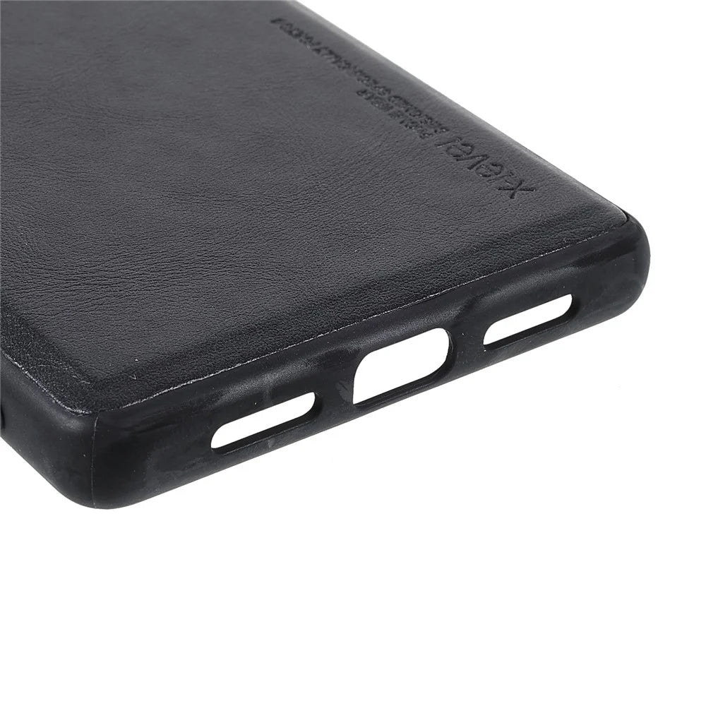 X-LEVEL Vintage Style Scratch-resistant PU Leather Coated TPU Durable Protective Cover for Google Pixel 6 - Black - 5