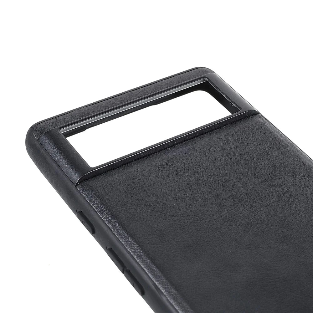 X-LEVEL Vintage Style Scratch-resistant PU Leather Coated TPU Durable Protective Cover for Google Pixel 6 - Black - 6