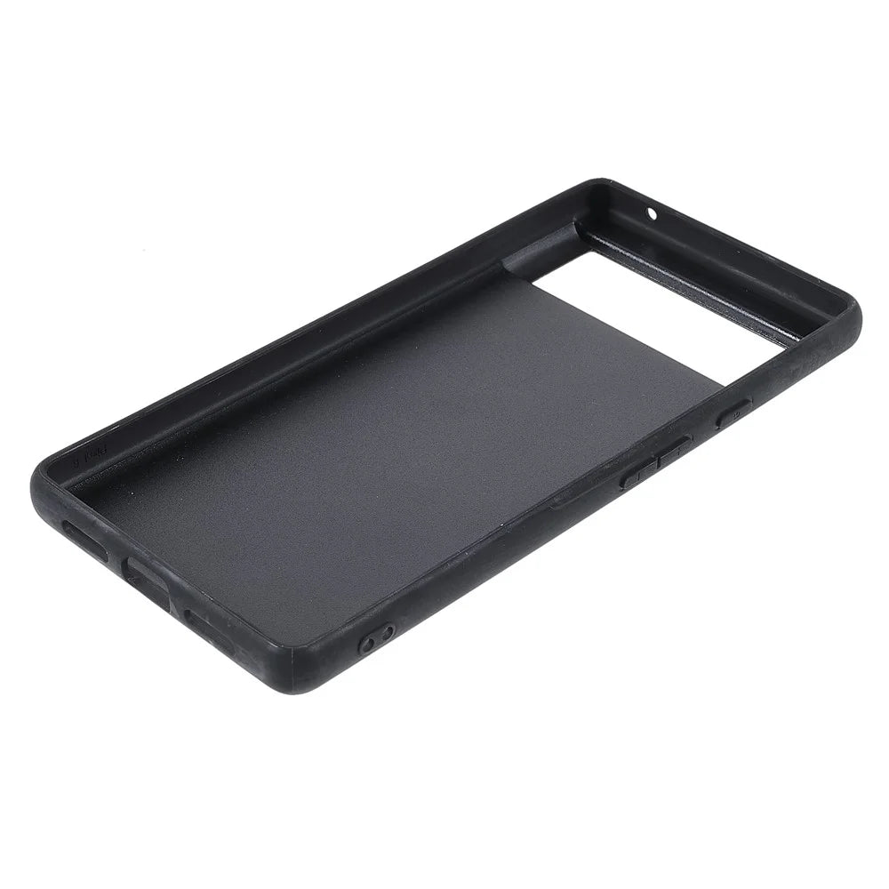 X-LEVEL Vintage Style Scratch-resistant PU Leather Coated TPU Durable Protective Cover for Google Pixel 6 - Black - 7