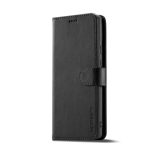 LC.IMEEKE PU Leather Wallet Stand Flip Shockproof Protective Cover for Google Pixel 6 - Black - 2