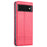 AZNS Smooth Wallet Design Durable PU Leather Shockproof Phone Cover Case for Google Pixel 6 Pro - Red - 3
