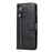 Folding PU Leather Phone Case Zipper Pocket Design Full-Protective Case with Wallet Stand for Google Pixel 6 - Black - 3