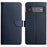 Nappa Texture Anti-drop Genuine Leather + TPU Phone Case Stand Wallet Protective Cover for Google Pixel 6 Pro - Blue - 1