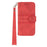 Short Lanyard Soft PU Leather and TPU Imprinted Pattern Wallet Phone Case Cover with Stand for Google Pixel 6 - Red - 2