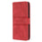 Short Lanyard Soft PU Leather and TPU Imprinted Pattern Wallet Phone Case Cover with Stand for Google Pixel 6 - Red - 3