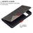Shockproof Imprinting Pattern Design Flip Phone Shell Built-In Card Slots Design Leather Stand Phone Case Cover for Google Pixel 6 Pro - Black - 3