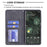 Shockproof Imprinting Pattern Design Flip Phone Shell Built-In Card Slots Design Leather Stand Phone Case Cover for Google Pixel 6 Pro - Black - 4