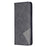 Shockproof Imprinting Pattern Design Flip Phone Shell Built-In Card Slots Design Leather Stand Phone Case Cover for Google Pixel 6 Pro - Black - 5