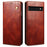 Waxy Crazy Horse Texture Shock Absorption Phone Case Well-protected PU Leather Wallet Stand Cover for Google Pixel 6a - Brown - 1