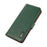 KHAZNEH Genuine Leather Litchi Texture Protective Cover RFID Blocking Phone Case for Google Pixel 6a - Green - 7