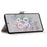Magnetic Closed PU Leather Phone Protector Cross Texture Folding Phone Case with Stand Wallet for Google Pixel 6a - Flower - 4