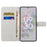 Magnetic Closed PU Leather Phone Protector Cross Texture Folding Phone Case with Stand Wallet for Google Pixel 6a - Flower - 5