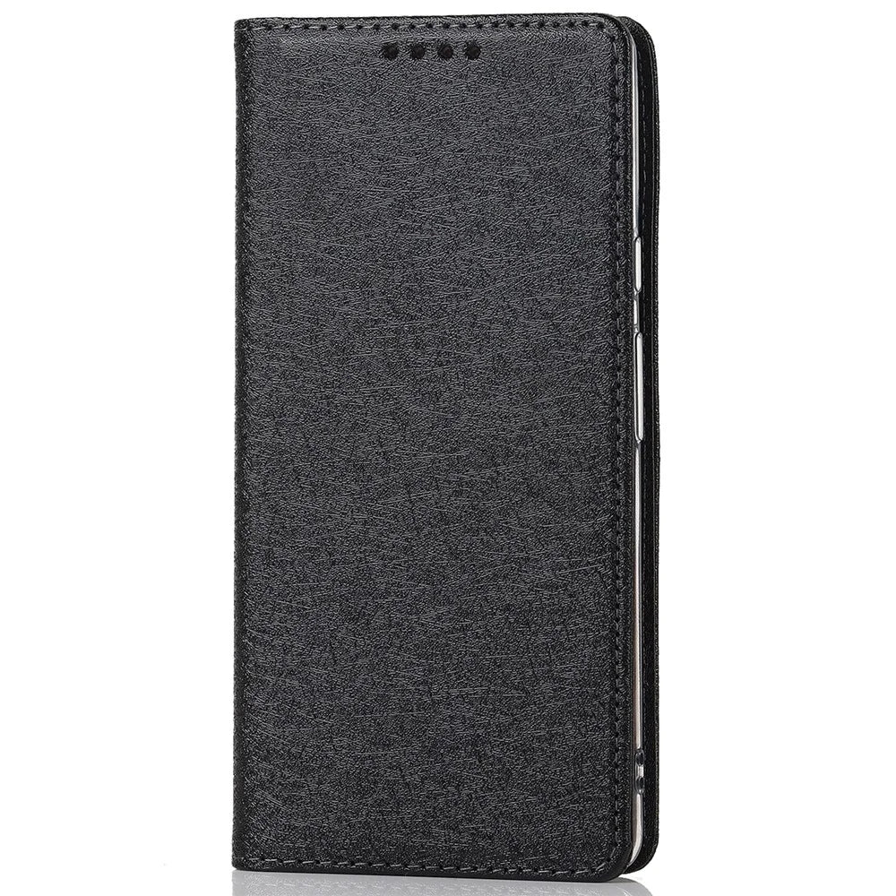 For Google Pixel 6 Anti-scratch Phone Case Anti-fall Shockproof Silk Texture Leather Wallet Cover with Strap - Black - 2