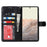 R61 Texture Felled Seam PU Leather Cover Wallet Phone Case Shell with Foldable Stand for Google Pixel 6 Pro - Black - 6