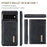 DG.MING M1 Series Phone Case PU + TPU + PC Back Cover with Magnetic Tri-Fold Wallet Kickstand for Google Pixel 6 Pro - Black - 7